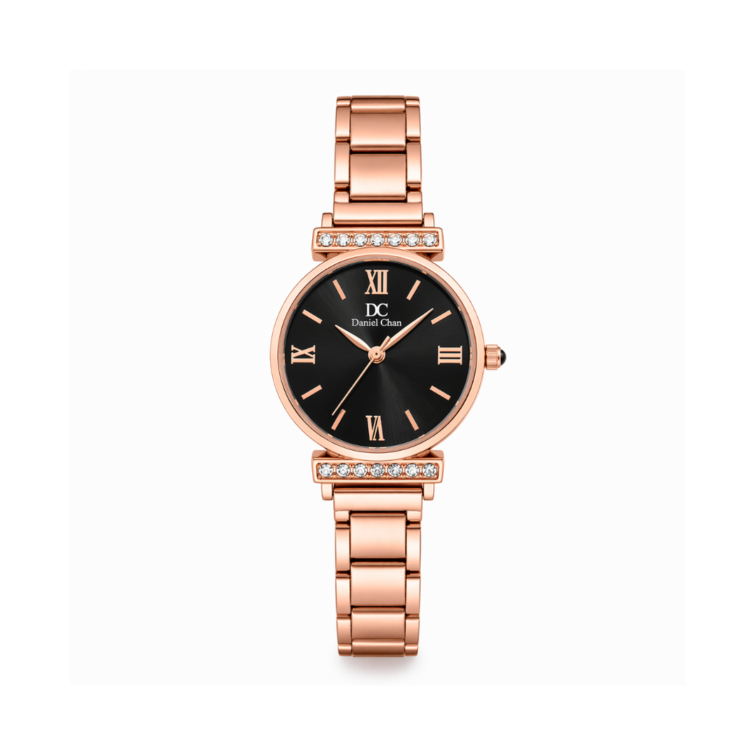 Noir Royale Crystal Accent Watch