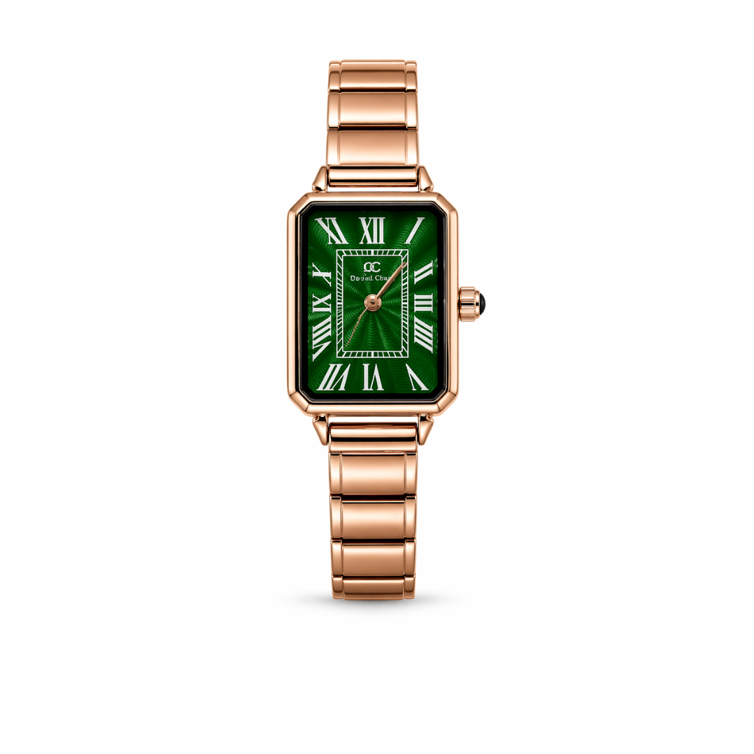 Emerald Regent Vintage Rectangle Watch