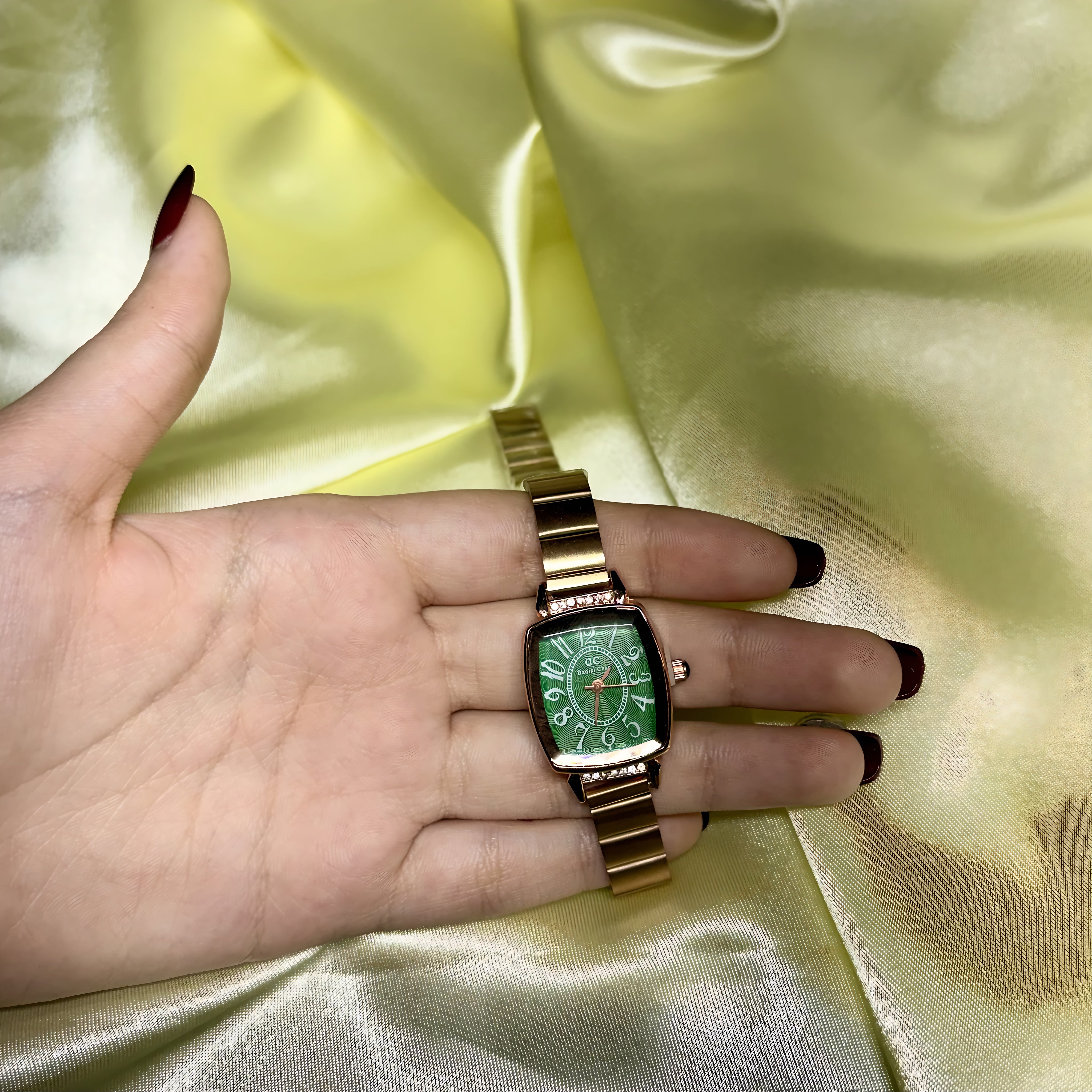 Emerald Vintage Square Watch