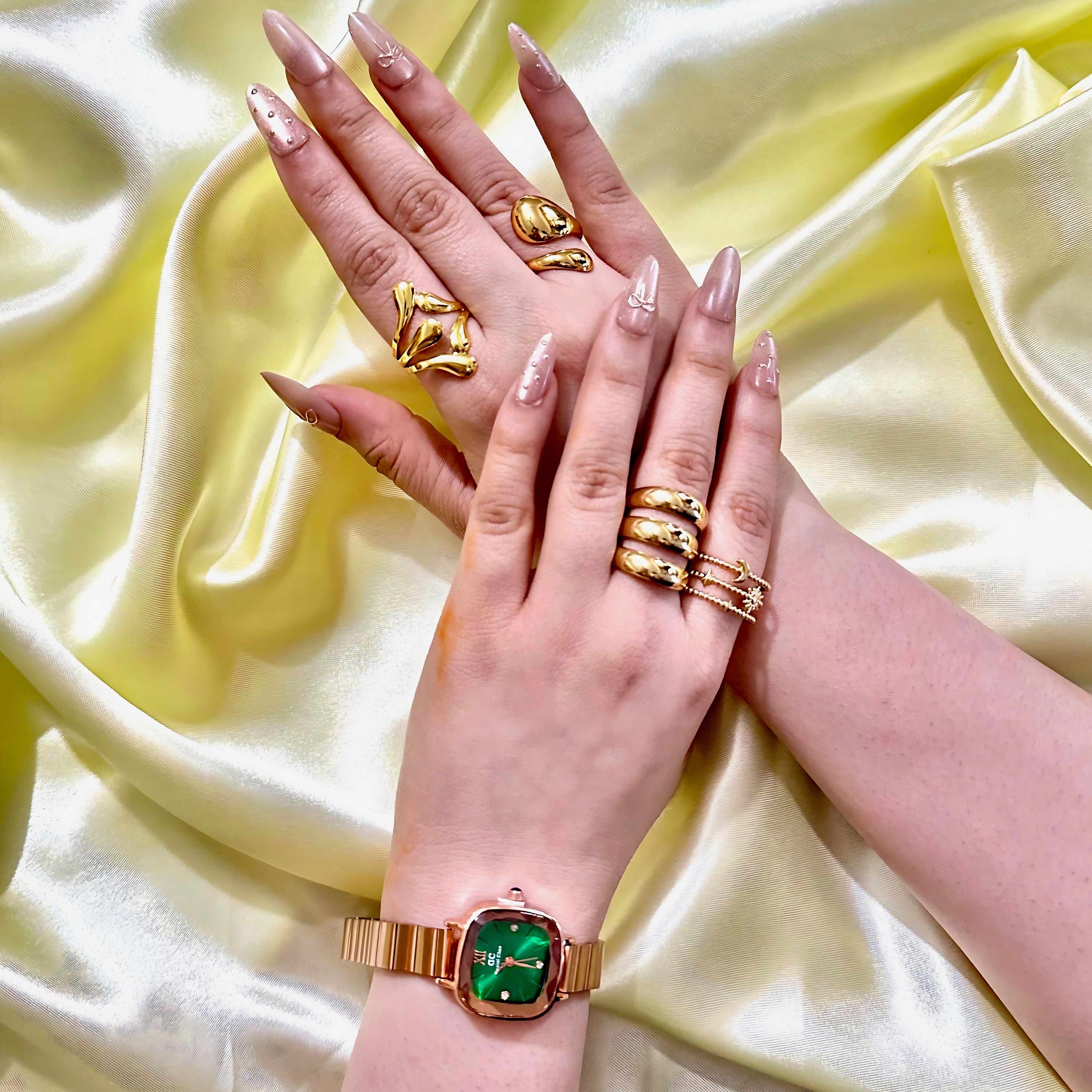 Verde Royale Luxe Square Watch