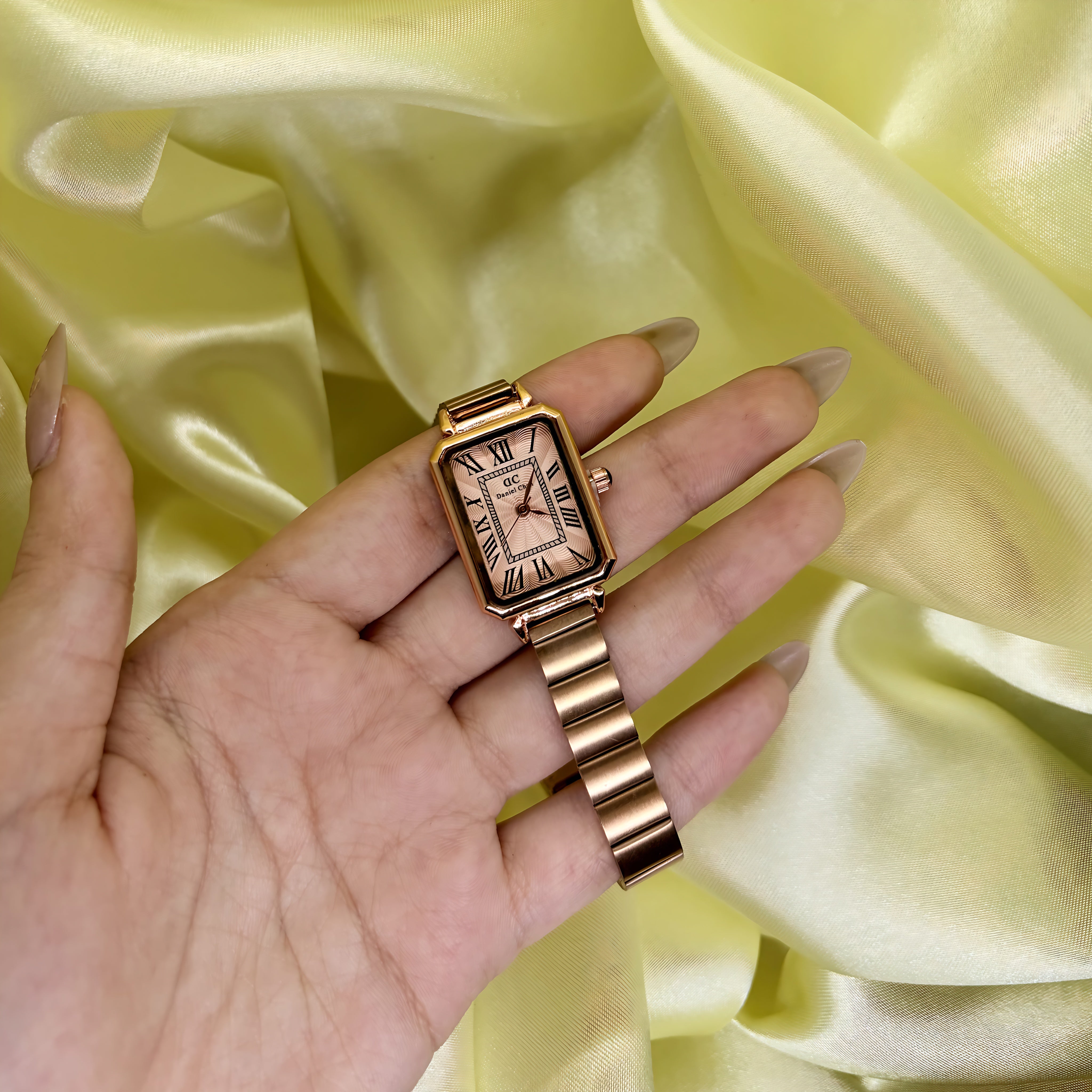 Emerald Regent Vintage Rectangle Watch