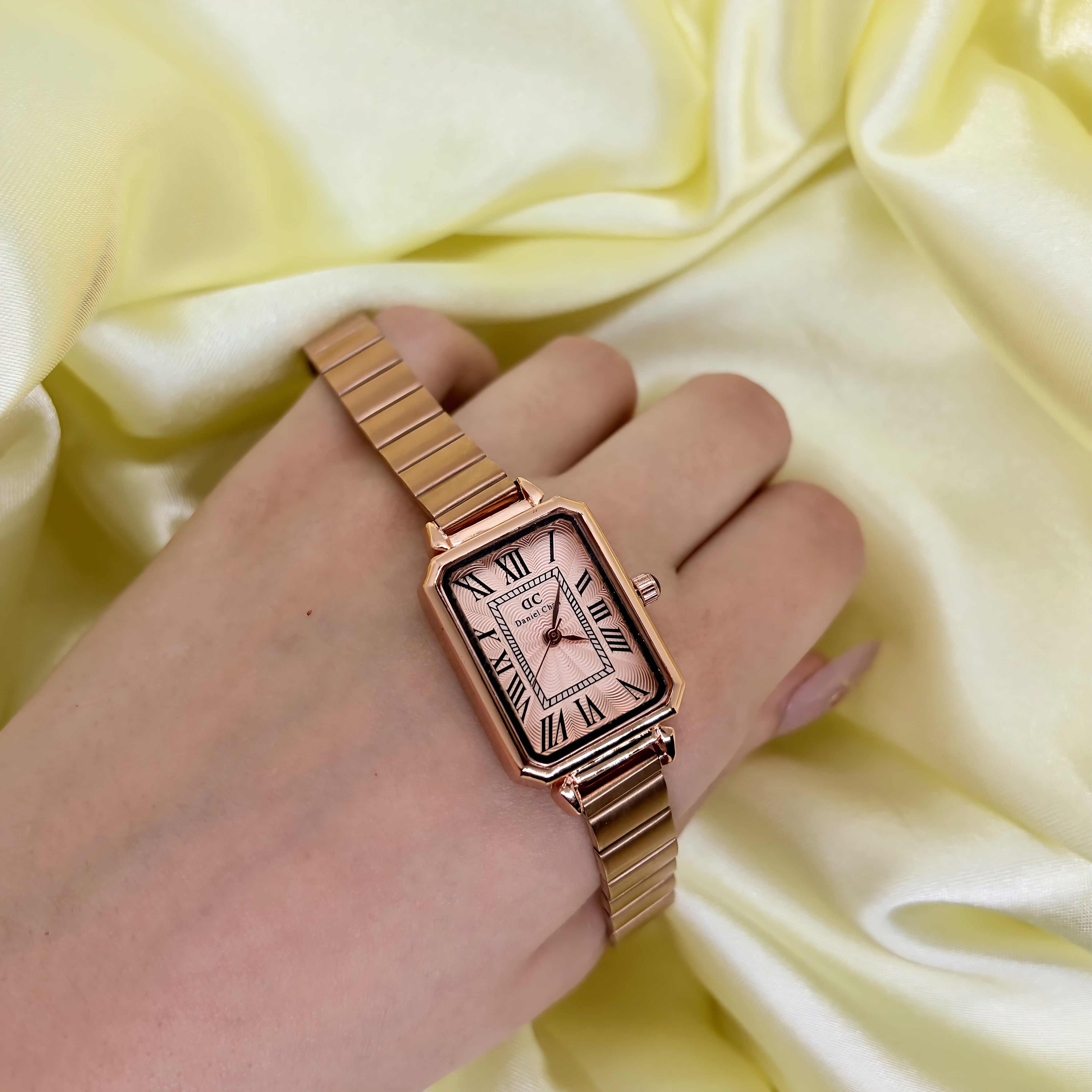 Emerald Regent Vintage Rectangle Watch