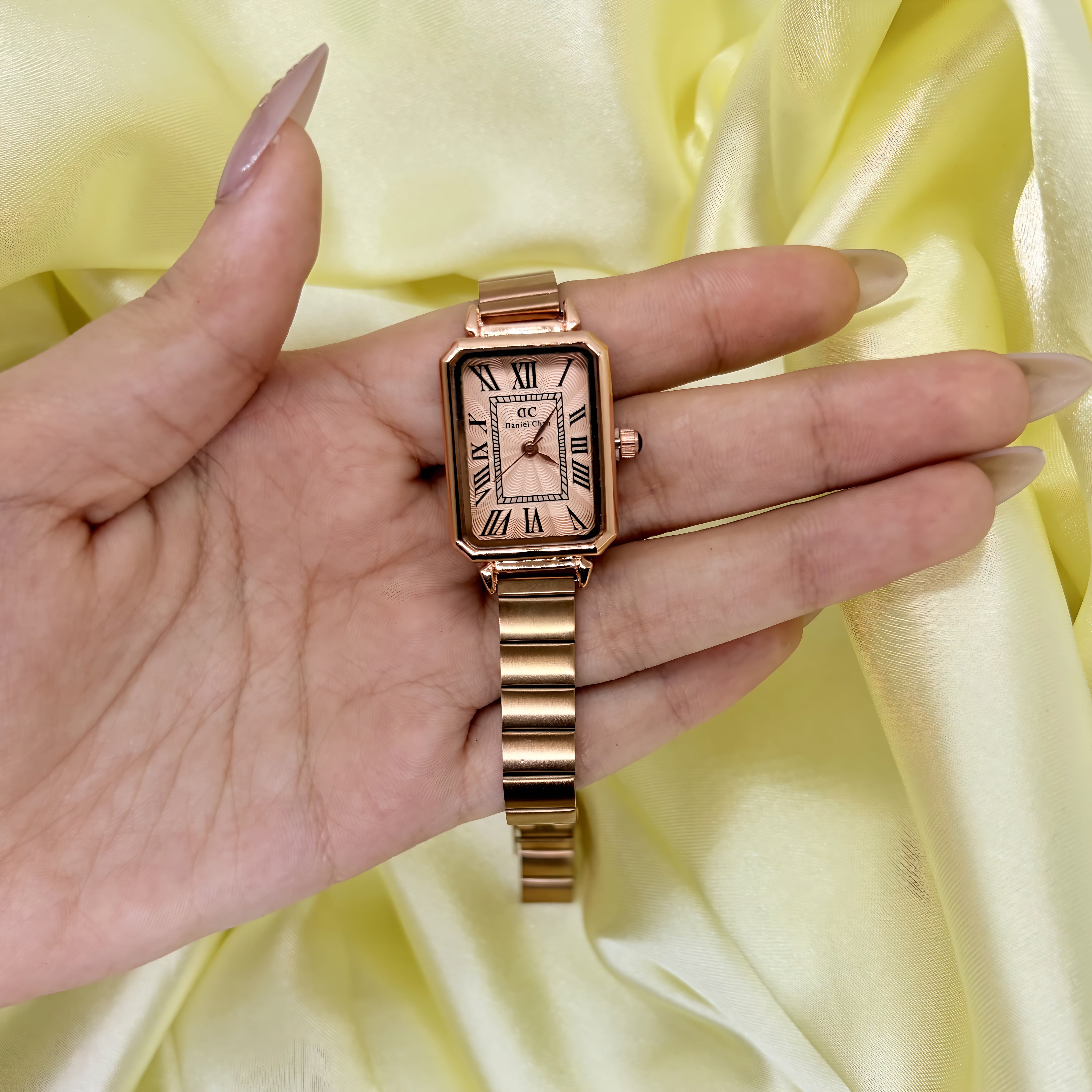 Emerald Regent Vintage Rectangle Watch